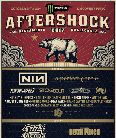 Aftershock | October 21 – 22, 2017 | Discovery Park | Sacramento, CA – Concert Review & Photo Gallery