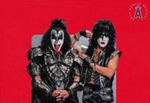 KISS Throw Out ‘Ceremonial First Pitch’ To Mark Major 1976 Anaheim Stadium Concert – Report & Photos