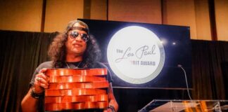 Slash Receives Les Paul Spirit Award In Hollywood