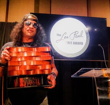 Slash Receives Les Paul Spirit Award In Hollywood